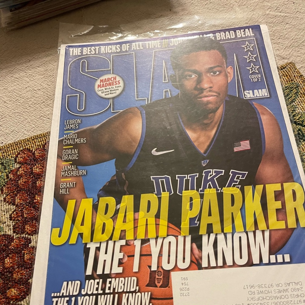 SLAM Magazine #177 Jabari Parker Joel Embiid Curry NBA NCAA Basketball May 2014